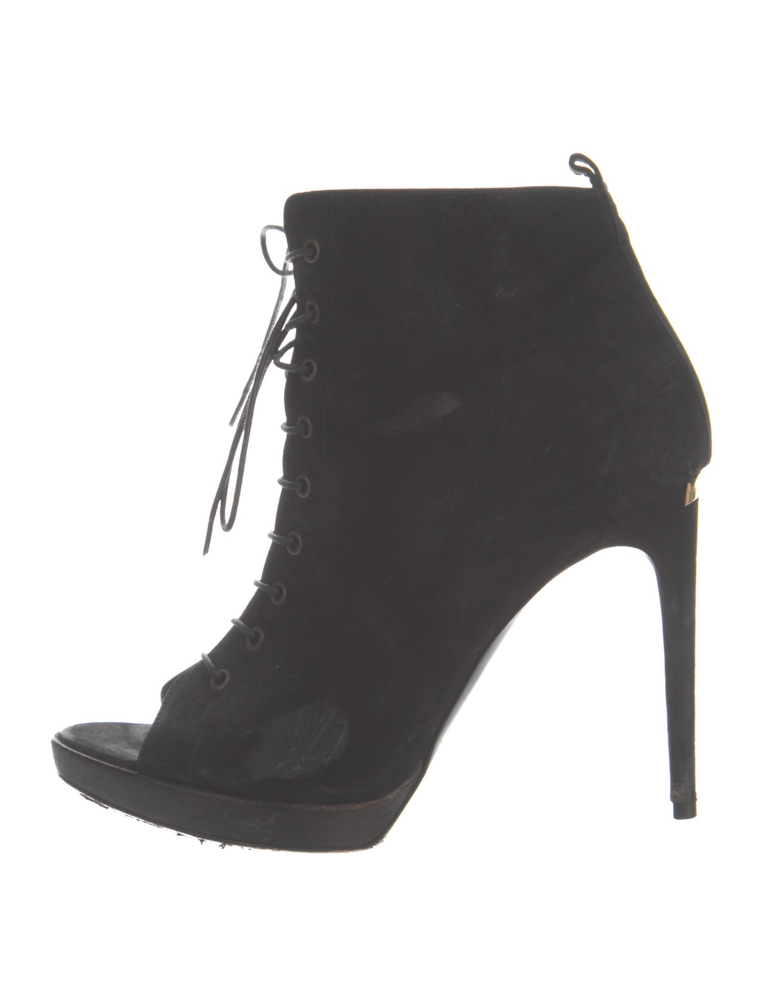 Burberry Suede Lace-Up Boots