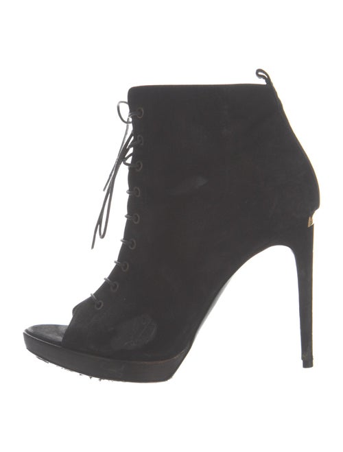 Burberry Suede Lace-Up Boots