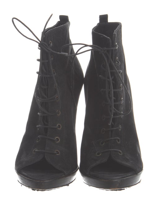 Burberry Suede Lace-Up Boots