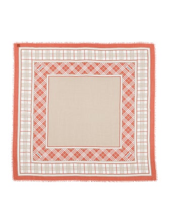 Burberry Plaid Print Scarf