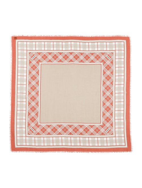 Burberry Plaid Print Scarf