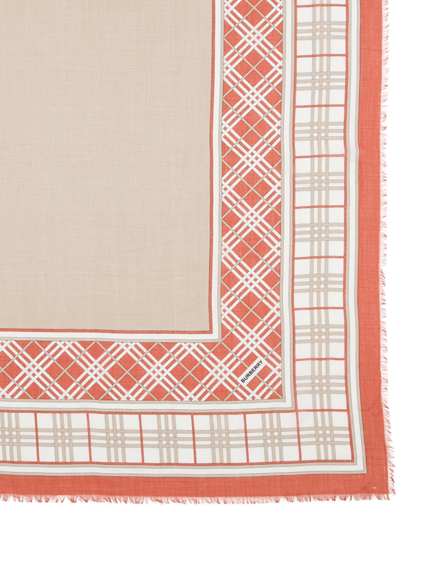 Burberry Plaid Print Scarf