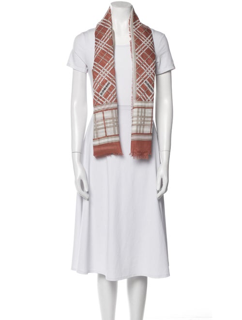 Burberry Plaid Print Scarf