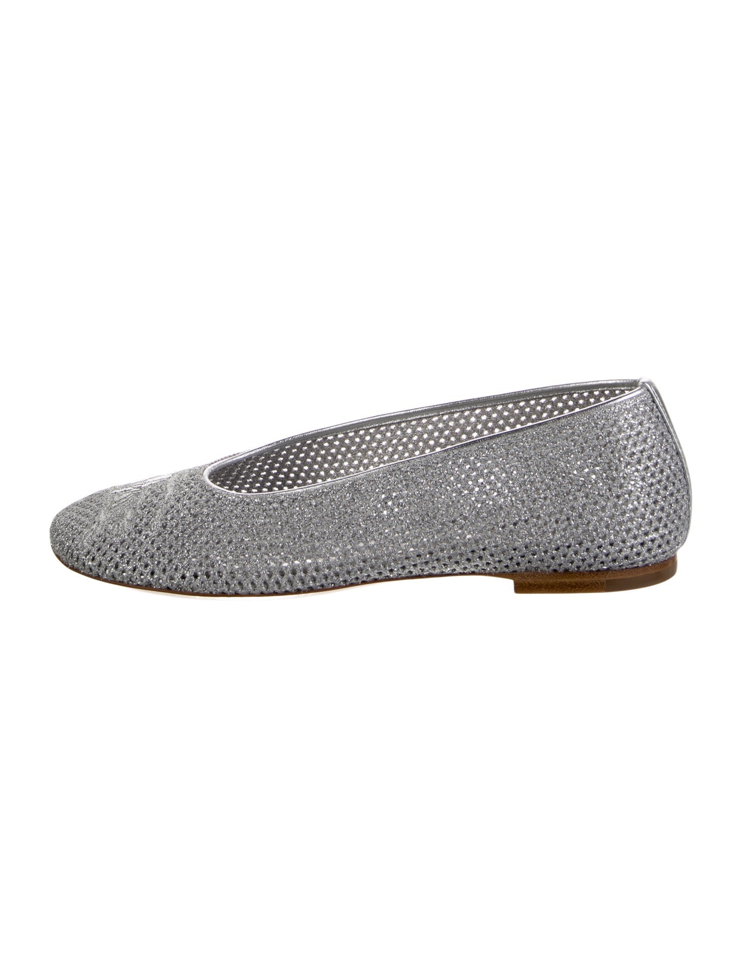 Burberry Glitter Accents Ballet Flats