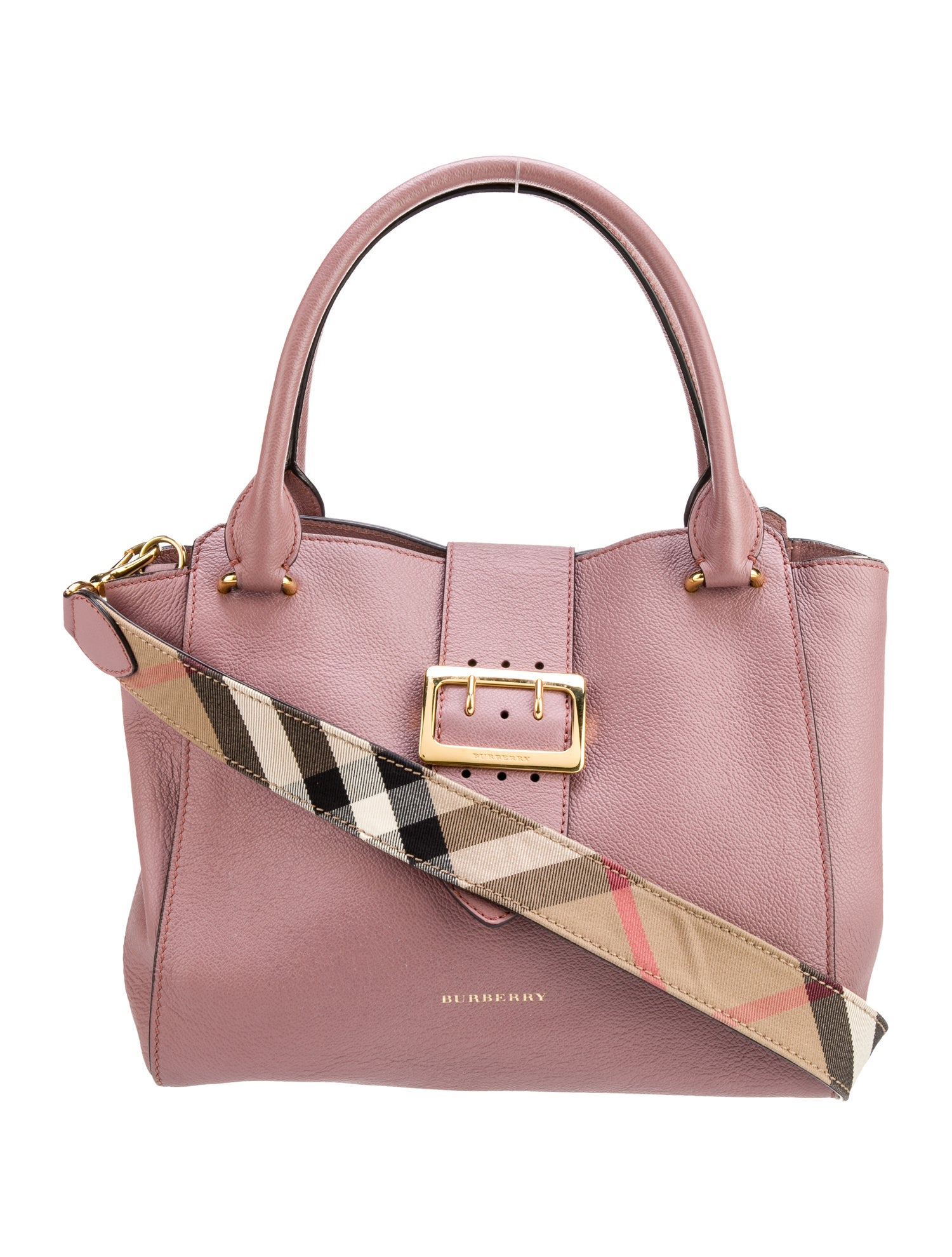 Burberry Leather Buckle Tote