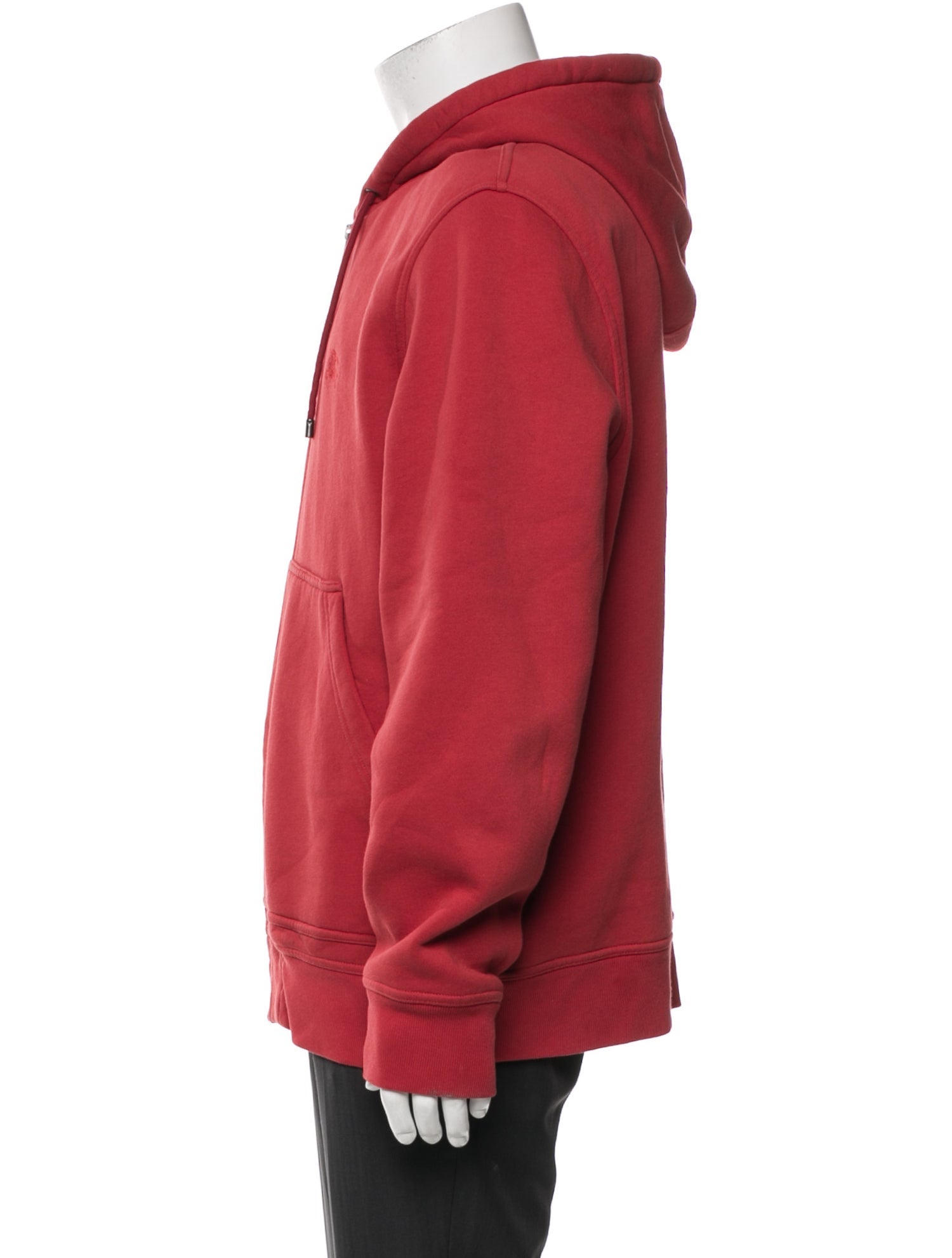 Burberry Nova Check Pattern V-Neck Hoodie