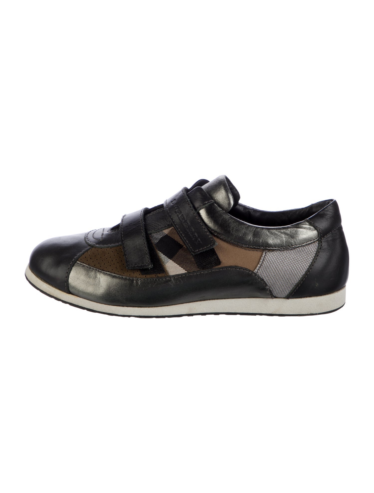 Burberry Nova Check Pattern Canvas Sneakers