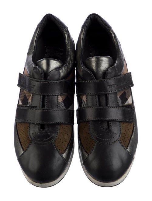 Burberry Nova Check Pattern Canvas Sneakers