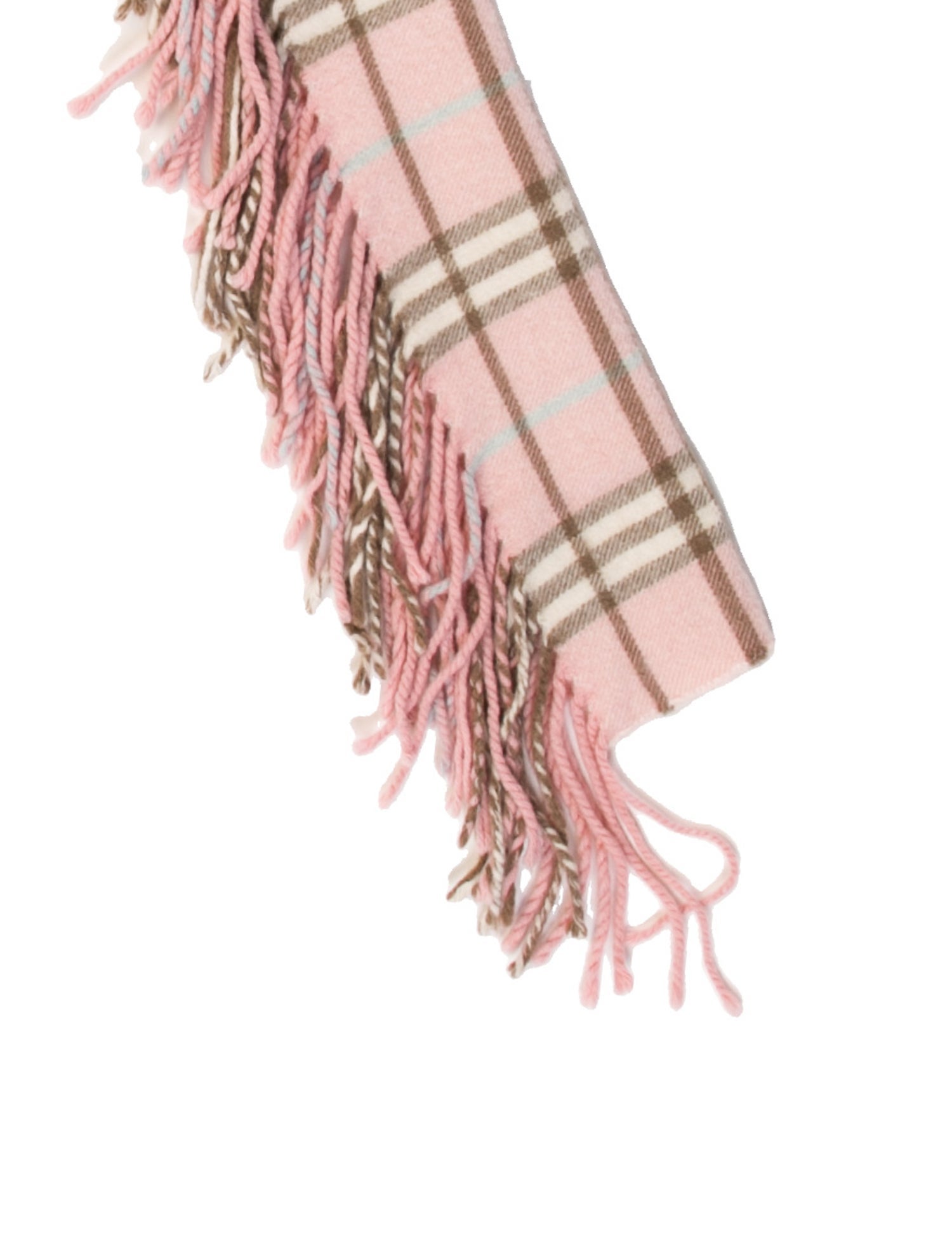 Burberry Cashmere Nova Check Pattern Scarf