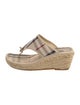 Burberry House Check Pattern Canvas Espadrilles