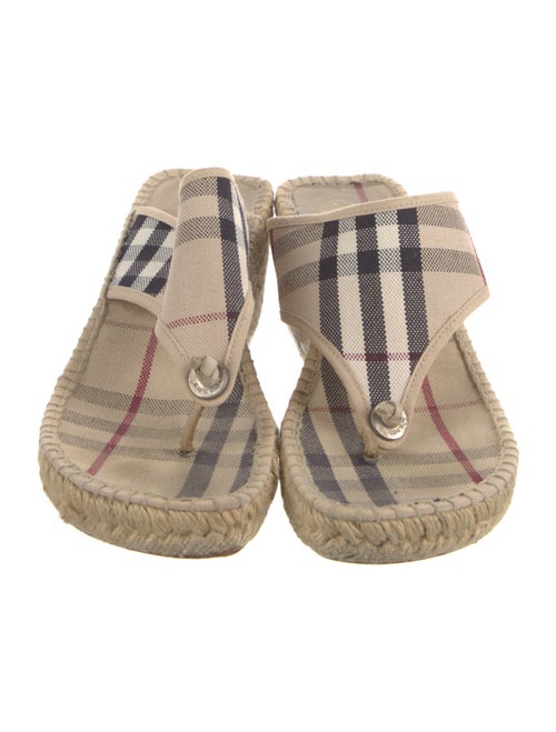 Burberry House Check Pattern Canvas Espadrilles