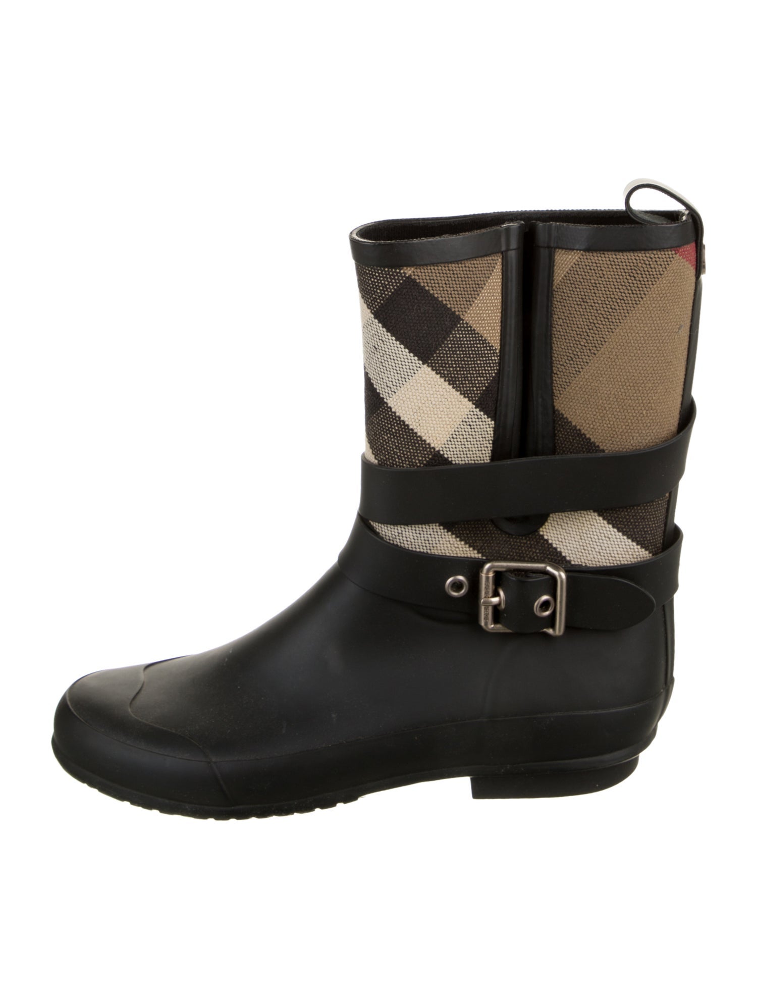 Burberry Exploded Check Pattern Rubber Rain Boots