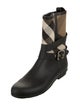 Burberry Exploded Check Pattern Rubber Rain Boots