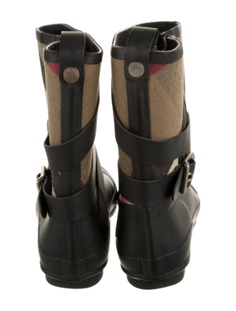 Burberry Exploded Check Pattern Rubber Rain Boots