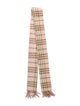Burberry Cashmere Nova Check Pattern Scarf