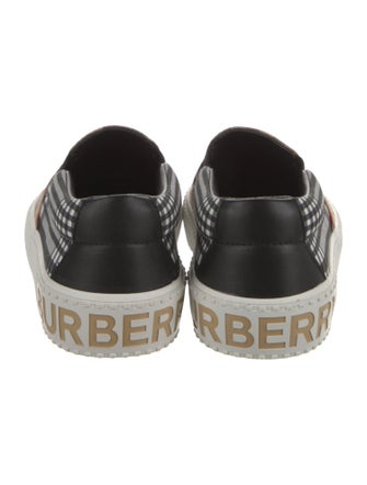 Burberry Nova Check Pattern Canvas Sneakers