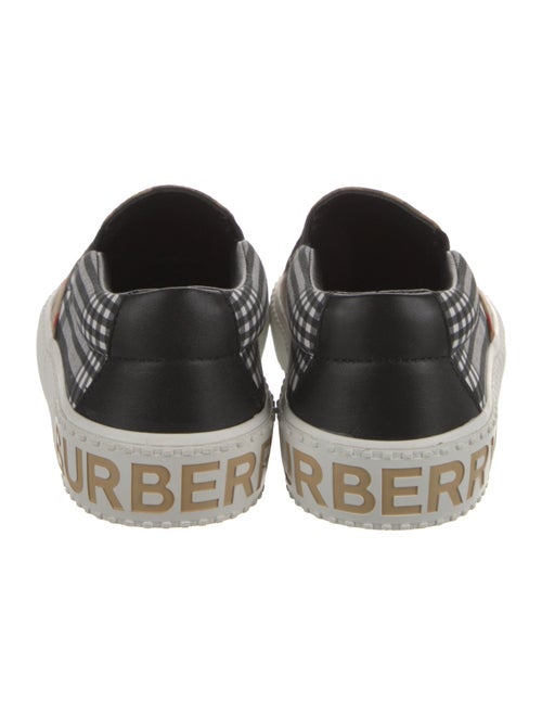Burberry Nova Check Pattern Canvas Sneakers