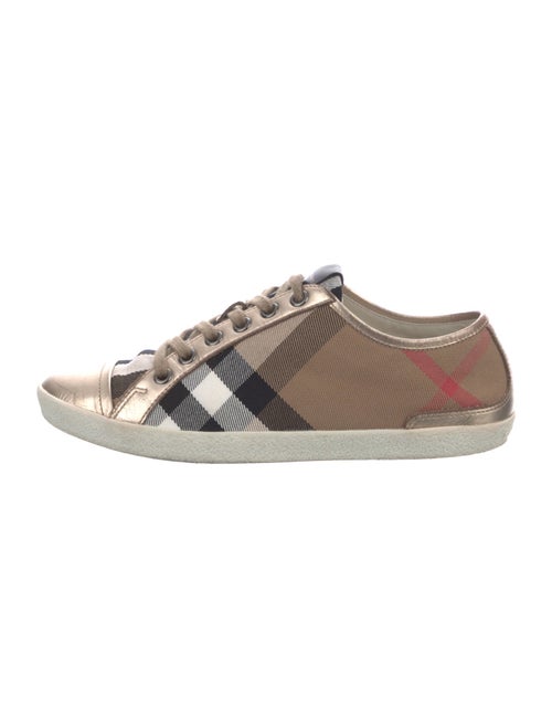 Burberry House Check Pattern Canvas Sneakers