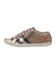 Burberry House Check Pattern Canvas Sneakers