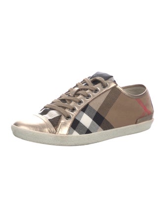 Burberry House Check Pattern Canvas Sneakers