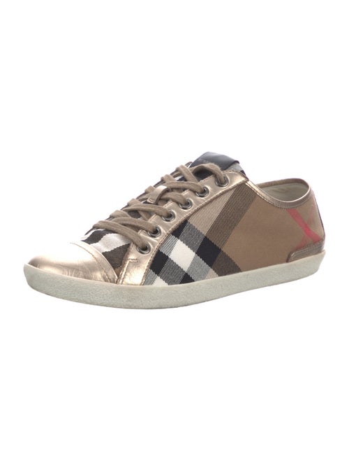 Burberry House Check Pattern Canvas Sneakers