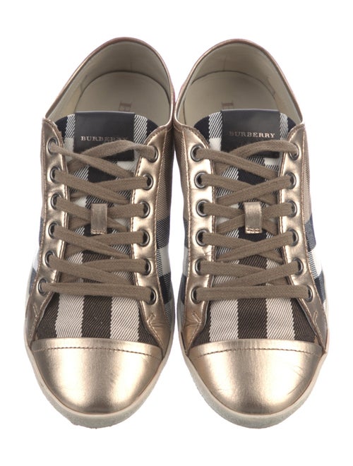 Burberry House Check Pattern Canvas Sneakers