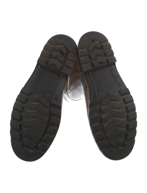 Burberry Haymarket Check Pattern Rubber Rain Boots