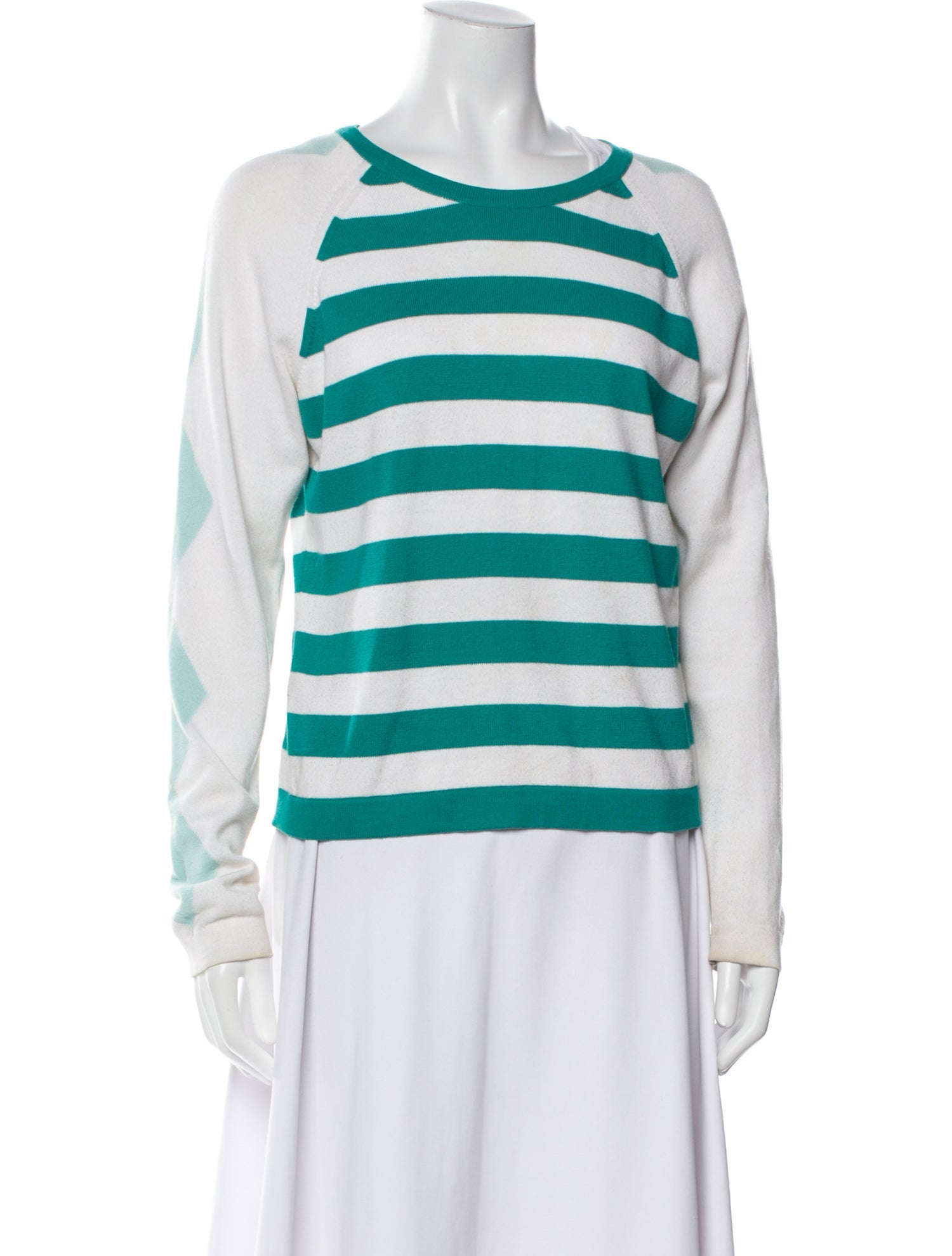 Burberry Striped Crew Neck Sweater