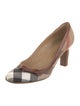 Burberry Nova Check Pattern Canvas Pumps