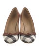 Burberry Nova Check Pattern Canvas Pumps