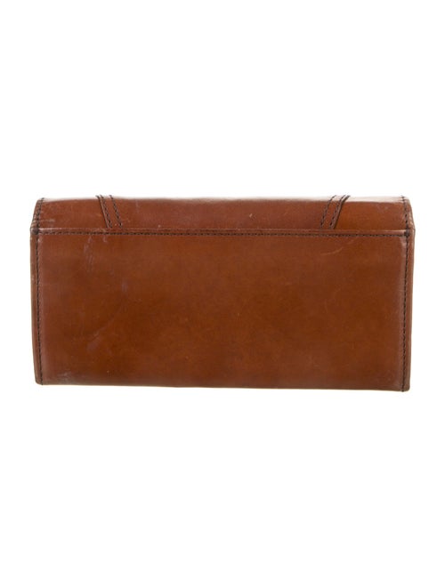 Burberry Nova Check Pattern Leather Continental Wallet