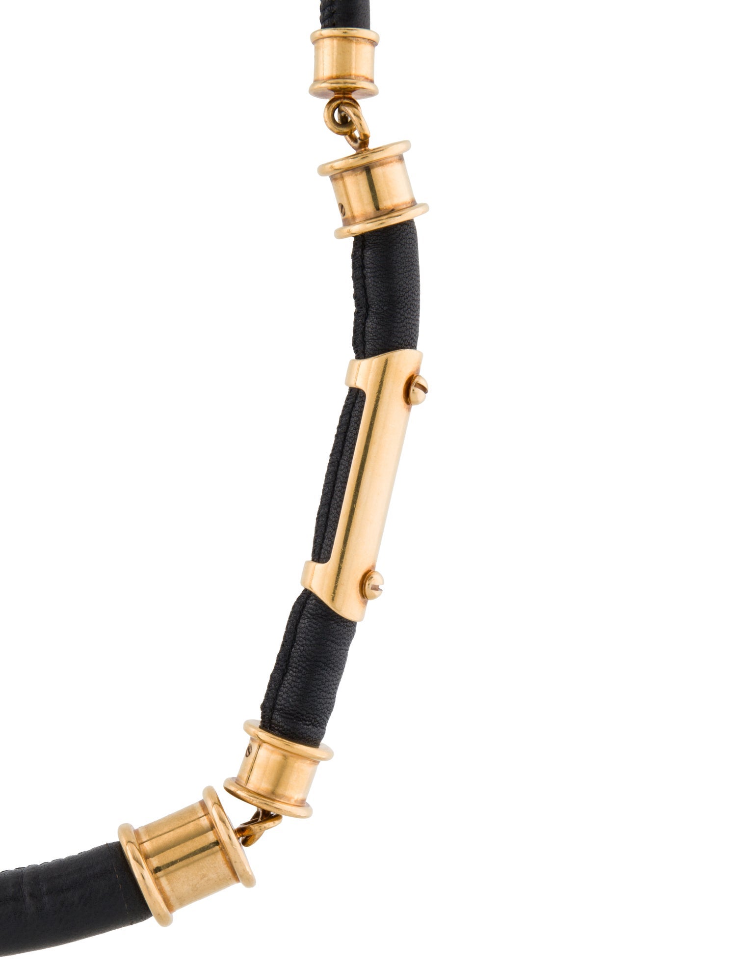 Burberry Leather Collar Necklace