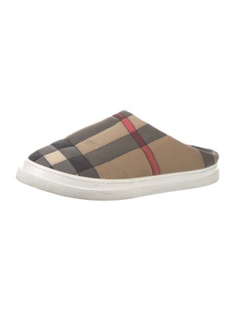 Burberry House Check Pattern Nylon Flats