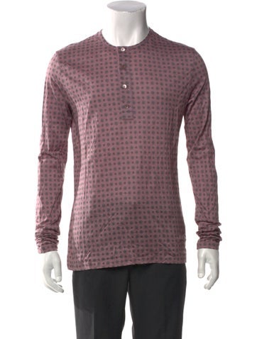 Burberry T-Shirts Crew Neck Long Sleeve Henley M