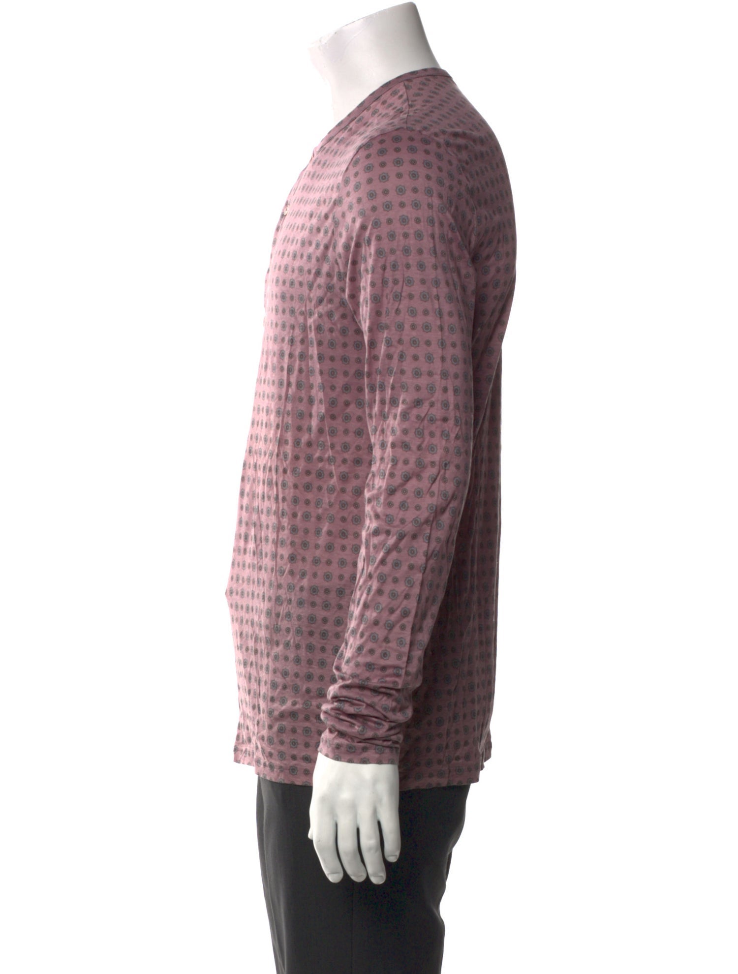 Burberry Crew Neck Long Sleeve Henley