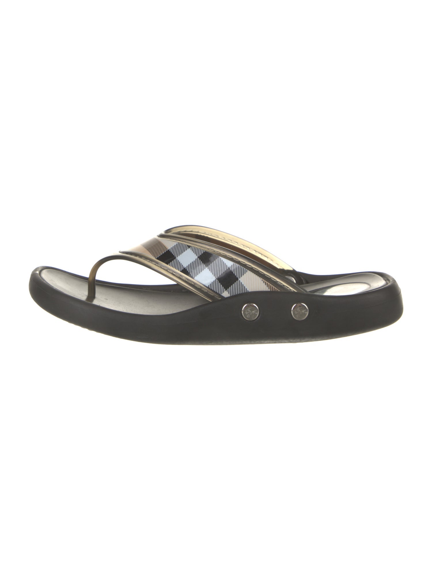 Burberry PVC Printed Flip Flops