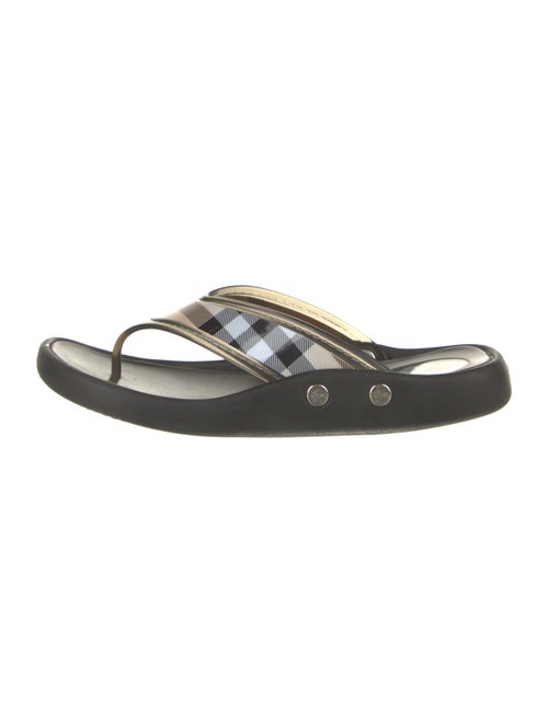 Burberry PVC Printed Flip Flops
