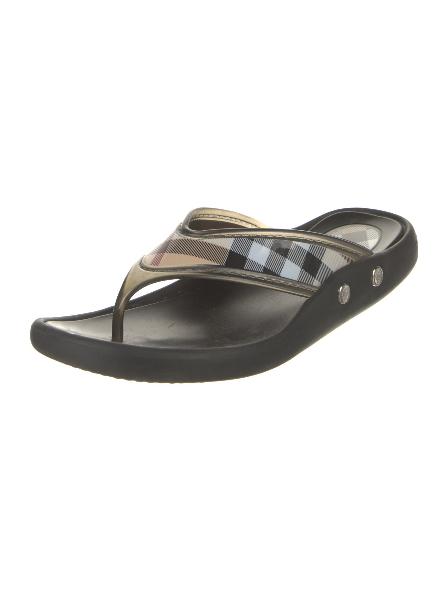 Burberry PVC Printed Flip Flops