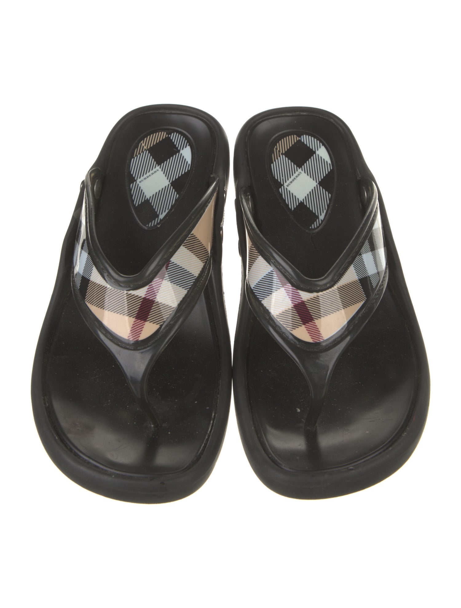 Burberry PVC Printed Flip Flops