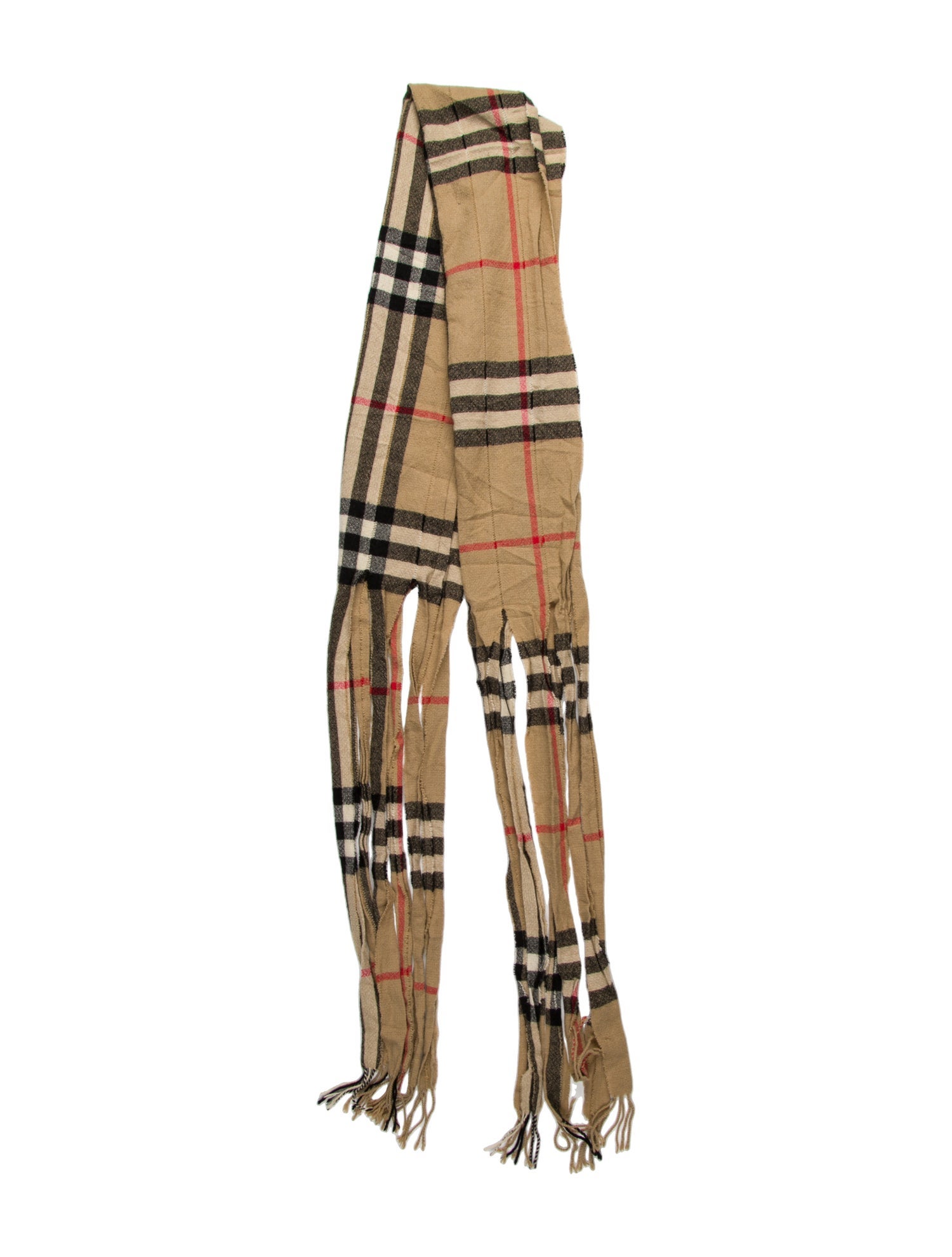 Burberry Plaid Print Scarf