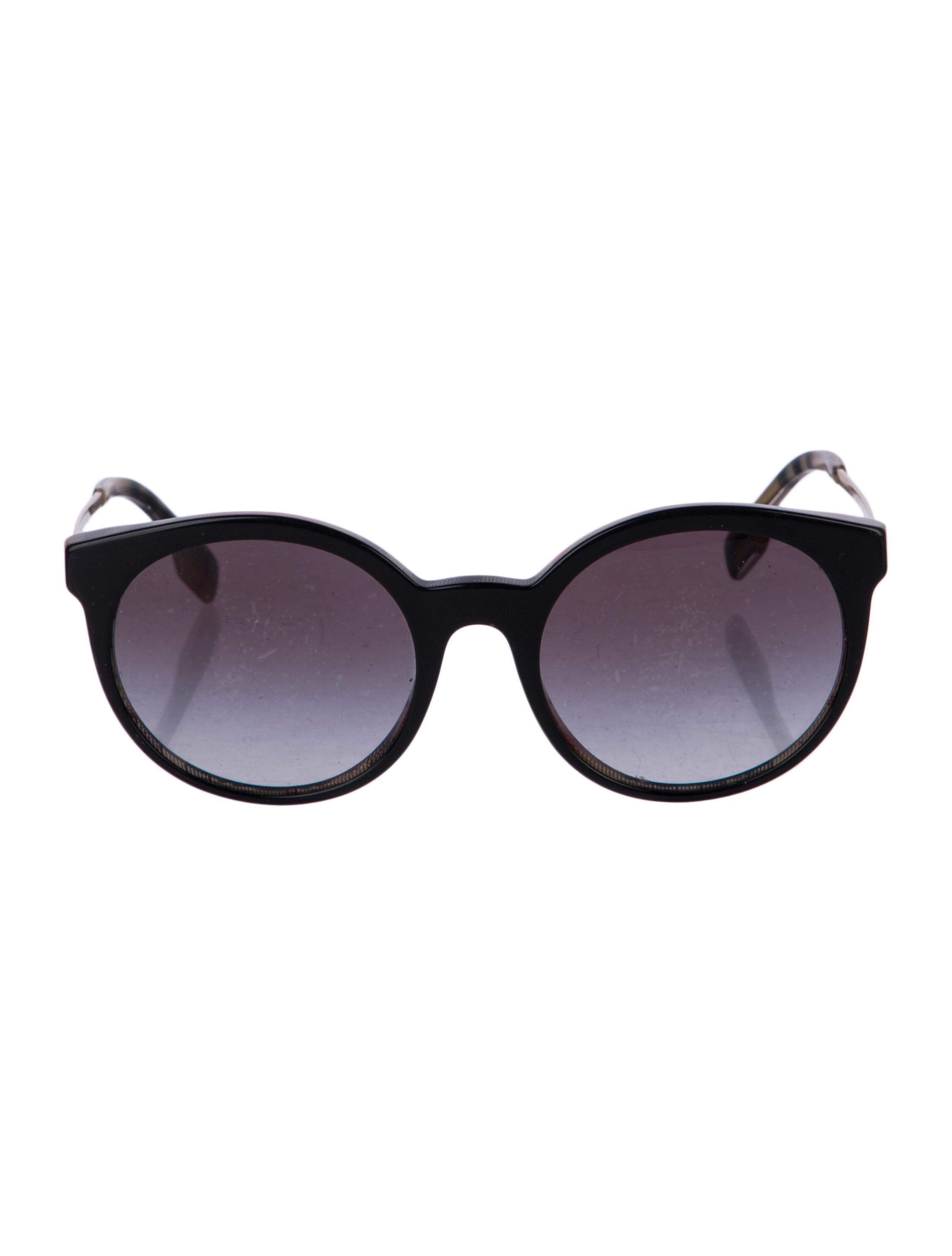 Burberry Nova Check Pattern Wayfarer Sunglasses