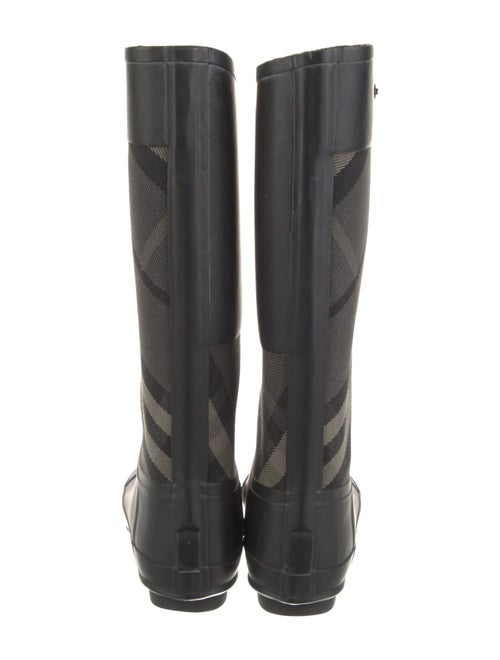 Burberry Rubber Plaid Print Rain Boots