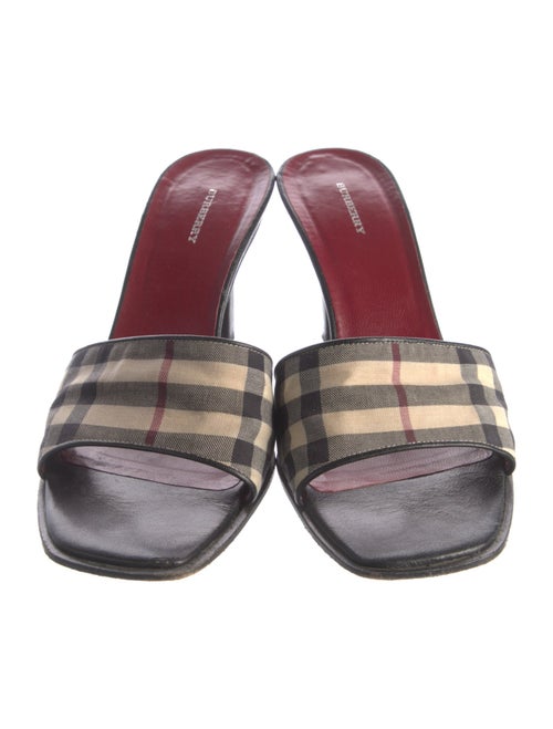 Burberry Canvas Printed Slides