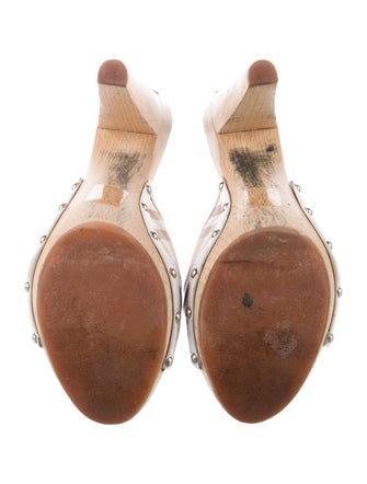 Burberry Canvas Printed Slides