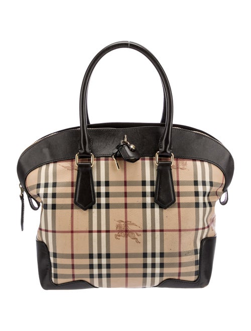 Burberry Haymarket Check Top Handle Bag