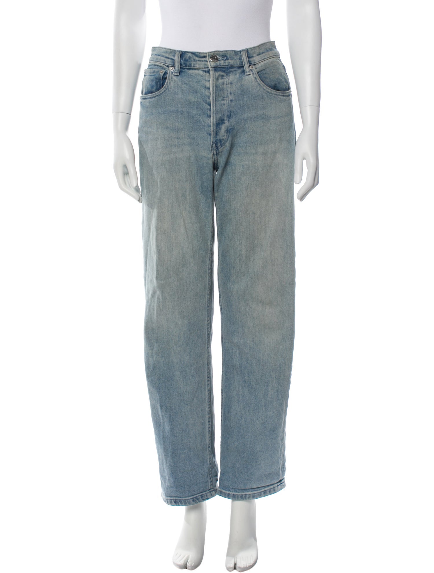 Burberry Mid-Rise Straight Leg Jeans