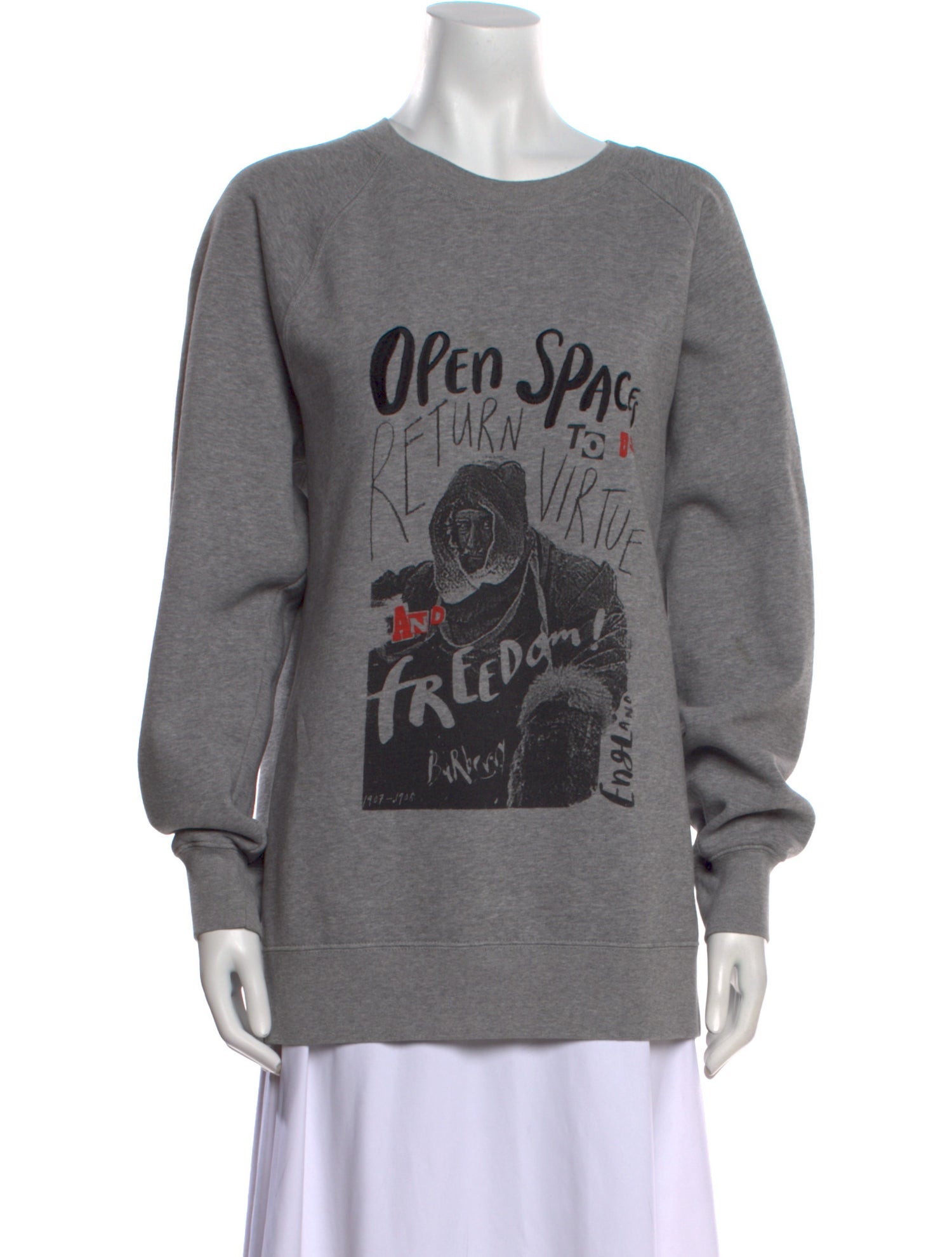 Burberry Graphic Print Crew Neck Sweatshirt