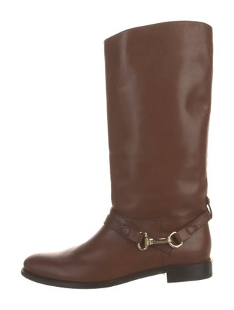 Burberry Leather Riding Boots