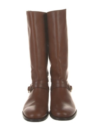 Burberry Leather Riding Boots
