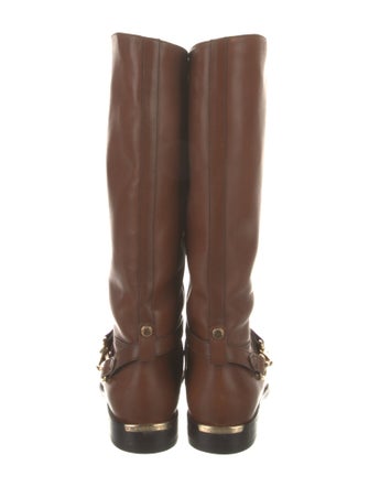 Burberry Leather Riding Boots